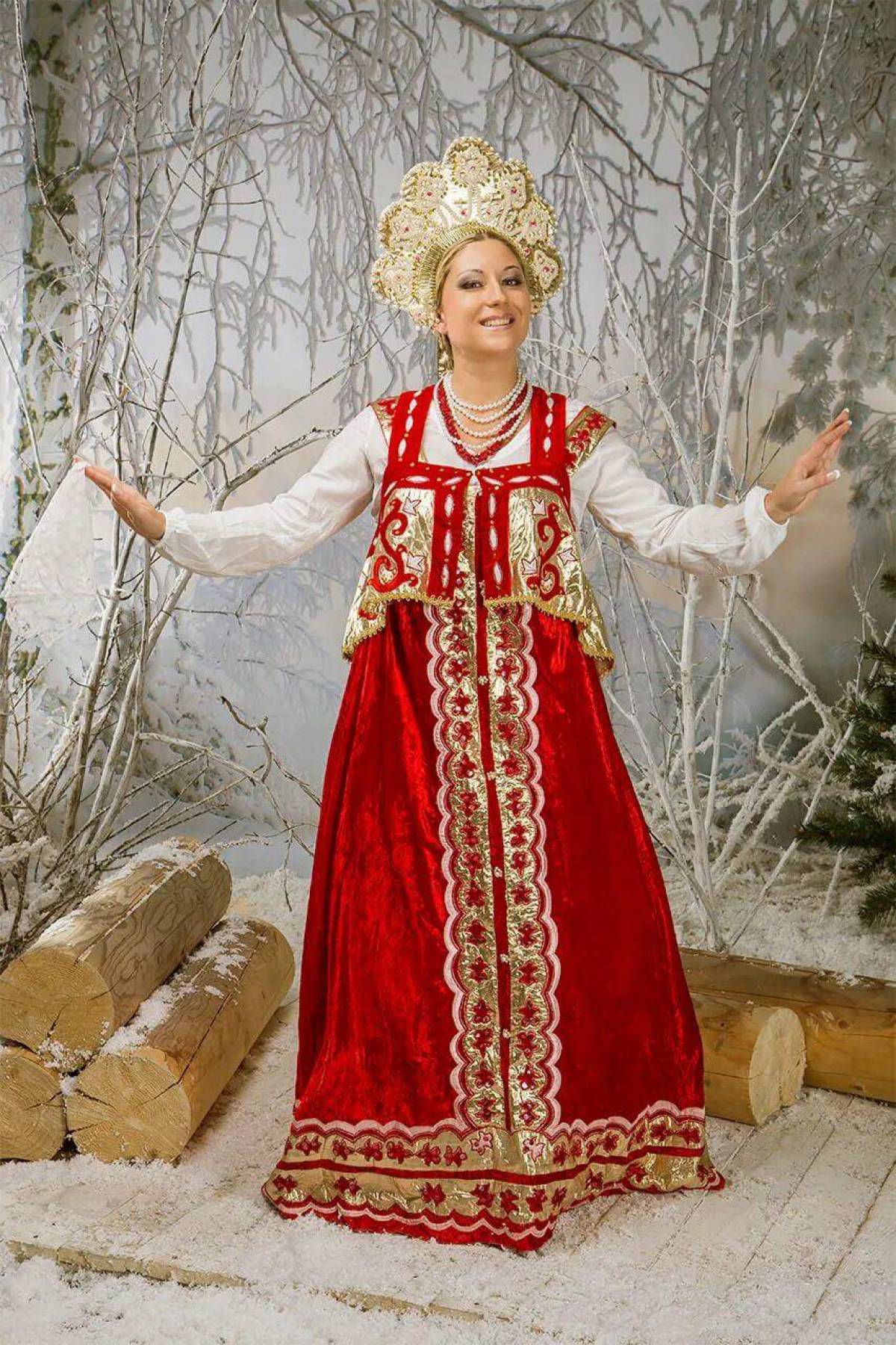 Girls in Slavic costumes in Niteroi